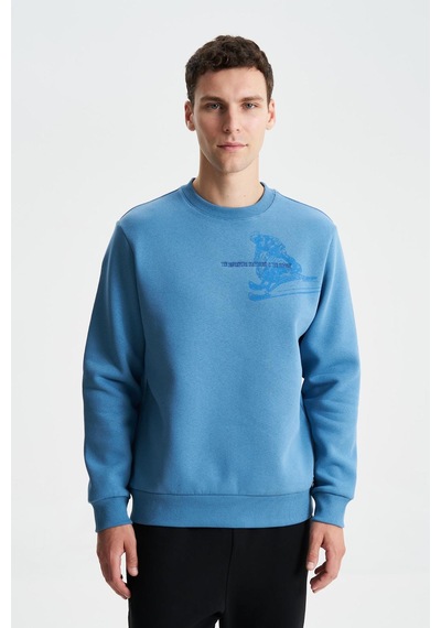 AR-MA Arma Erkek Regular Fit Pamuk Polyester Kumaş Karışımı Bisiklet Yaka Sweatshirt 001