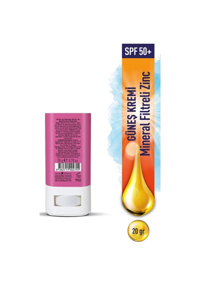 Eda Taşpınar Mineral Filtreli Pink Zinc Stick Güneş Kremi SPF50+ 20 G