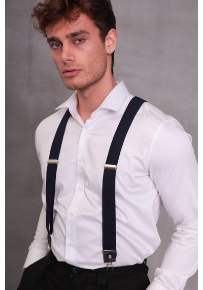 Cottonlab Lacivert Erkek Pantolon Askısı