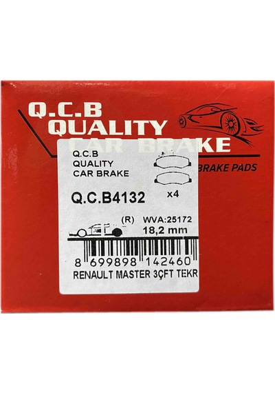 Q.C.B Beşer 4132 Arka Fren Balatası Karsan Jest - Master 3