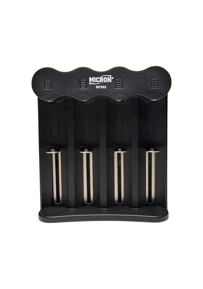 Micron 18650, 21700, 26650, 14500,10440 Pil Şarj Cihazı 4 Yuvalı Type-c Girişli 3.7v Li-ion Şarj Aleti
