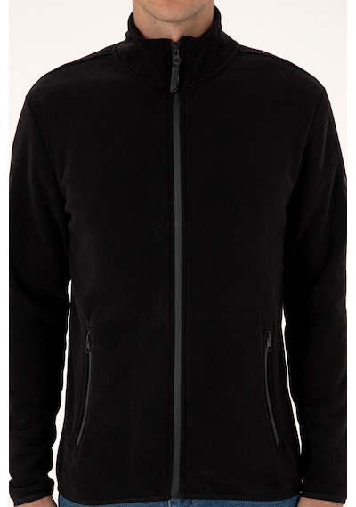 U.S. Polo Assn. Erkek Regular Fit Siyah Polar Örme Hırka 50313779-VR046