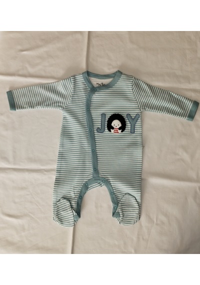 Egişbaby Erkek Bebek Joy Nakışlı Tulum Açık Mavi