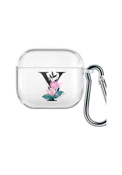 3 Nesil Harf Tasarımlı Şeffaf Silikon Kılıf Y Çok Renkli 6 Ay Apple Uyumlu AirPods