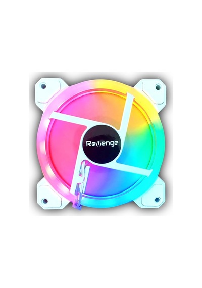 12cm Sabit Yanan Rainbow Kasa Fanı Molex Bağlantılı Led Bilgisayar Led Fanı 120mm Beyaz Diğer