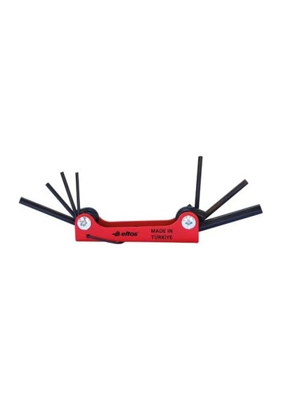 Çakı Alyan Seti, 7 Parça, Katlanabilir Anahtarlık Tipi, Isıl İşlem Görmüş, Krom Vanadyum Çelik, Korozyon Dirençli, Ergonomik, Kompakt Ve Şık, Fonksiyonel El Aleti Hex