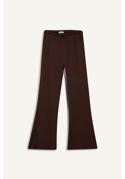 Defacto Flare Fit Cepli Normal Bel Standart Boy Bürümcük Pantolon F7659ax25hsbn341 Kahve