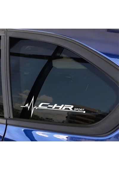 Toyota C-Hr Yan Cam Sticker Oto Kapı Çıkartma 20Cmx7Cm