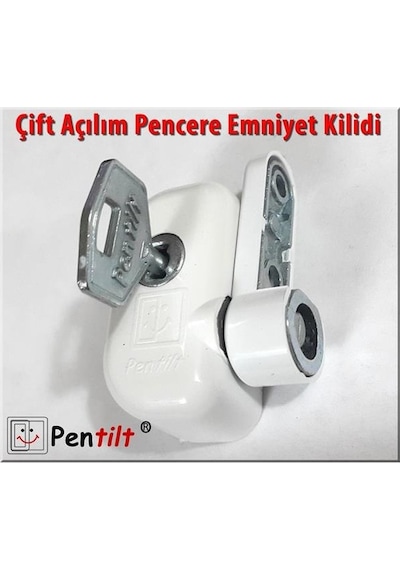 Penkid Pentilt Pvc Çift Açılım Çocuk Emniyet Kilidi Beyaz