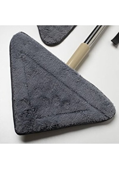 2 Farklı Bezli Teleskopik Üçgen Camsil Duvar Yüzey Cam Silme Aparatı Mop Mikrofiber