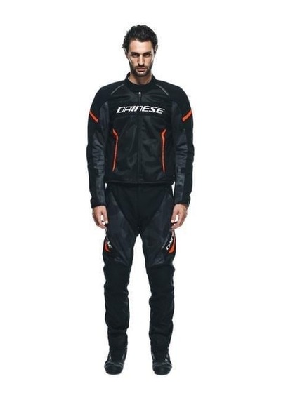 Dainese Daınese Aır Frame 3 Black Black Red Fluo Ceket Renkli