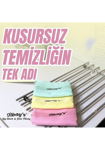 Orijinal İlbays Temizlik Bezi Avantaj Paketi 2x3 Lü Paket Toplam 6 Adet Microfiber Temizlik Bezi Diğer