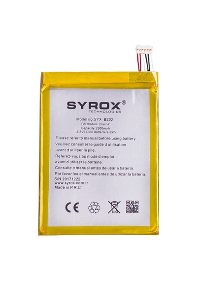 Syrox General Mobile Discovery 2 Batarya 2500 Mah  B202