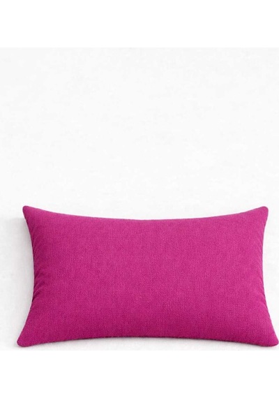 Kadife Dokulu Açık Mürdüm Kırlent Yastık Kılıfı 2 Adet 45 X 45 Cm