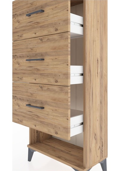 Hyperion Dolap 3 Çekmeceli 60x44x134 Çam-çam Çam Hyperion Dolap 3 Çekmeceli 60x44x134 Çam-çam Çam