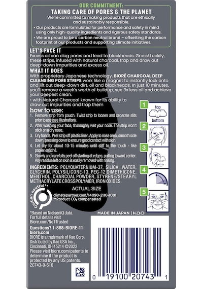 Biore Oil Control Gözenek Temizleme Bandı 6 Adet