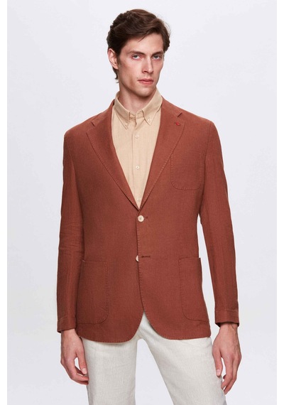 D's Damat Ds Damat Regular Fit Tarçın Düz Kumaş Ceket 4hc04s2024362 Tarçın