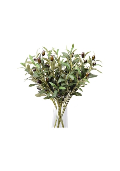 Nettenevime 4lü Set Yapay Zeytin Dalı 45cm 4 Meyveli Yapay Çiçek Genel