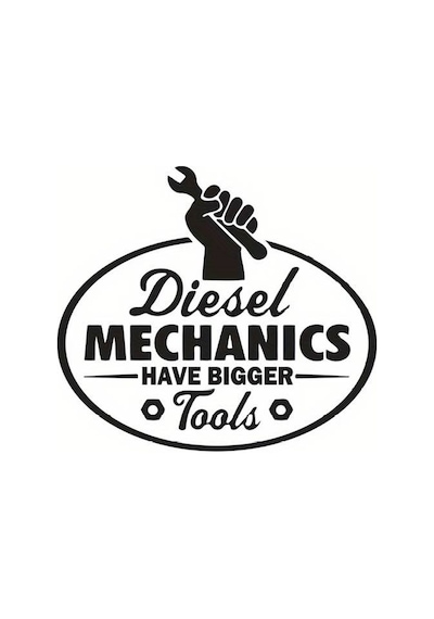 Diesel Mechanics Oto Arka Cam Sticker 21 X 19 Cm