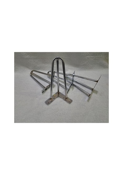 20 Cm Metal 4 Adet Gümüş Metal Mobilya Ayakları Gümüş