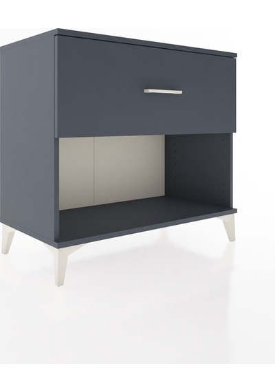 Hyperion Şifonyer Tek Çekmeceli 88x44x80 Antrasit-antrasit Antrasit