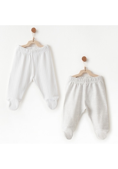 Andywawa 2'li Bebek Pantolonu Ac26585 Beyaz
