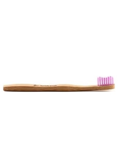 Bambu Diş Fırçası Çocuk Ultra Soft Ultra Yumuşak Pembe, Açık Ahşap
