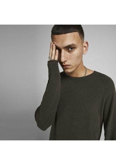 Jack & Jones Bisiklet Yaka Kazak-Hill 12157321 Olive Night Haki