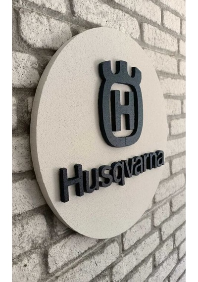 Husqvarna Logo 50x50 Husqvarna Logosu 3d Strafor Logo 50 x 50