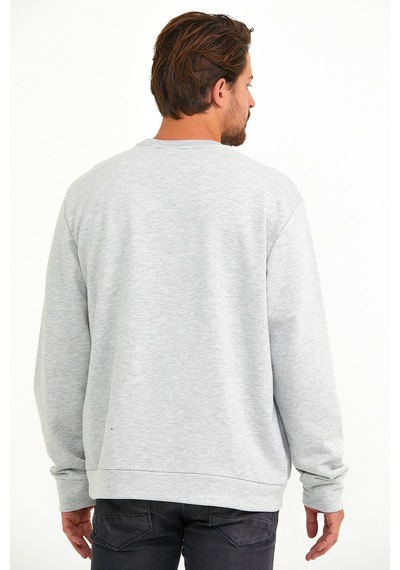 Erkek Bisiklet Yaka Regular Fit Tokyo Basklı Sweatshirt Spr22sw1 001