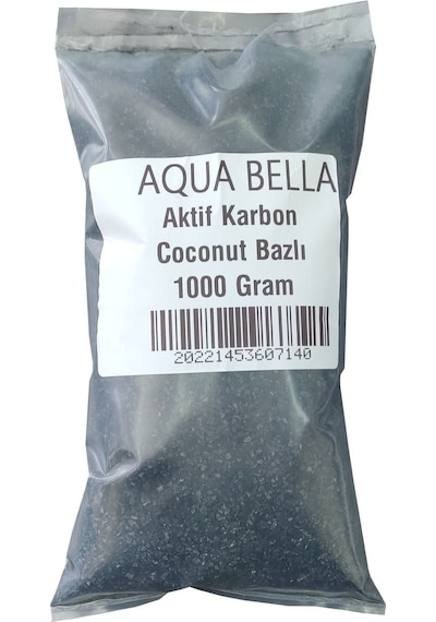 Aqua Bella Su Arıtma Ve Damıtma Için Granül Aktif Karbon Filtresi Coconut Bazlı 1000 Gram