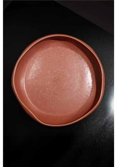25 Cm Rosa Desenli Porselen Servis Ve Sunum Kasesi Beyaz