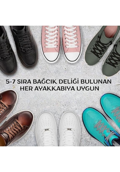 İpekbazaar Exclusice 120 Cm Yassı Spor Ayakkabı Bağcığı, Çift Katmanlı Örgülü Sneakers Bağcık, 1 Çift 001