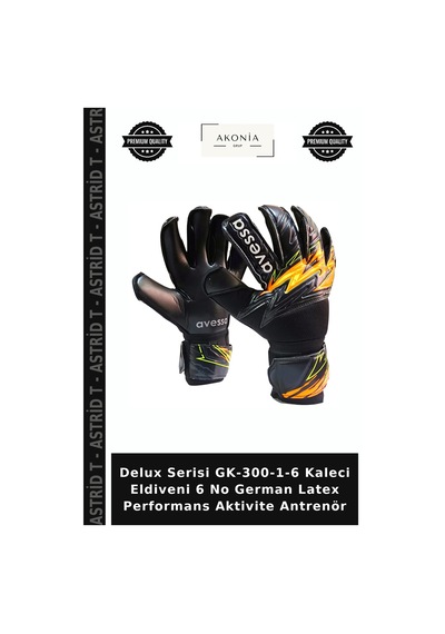 Delux Serisi Gk-300-1-6 Kaleci Eldiveni 6 No German Latex Performans Aktivite Antrenör Çok Renkli