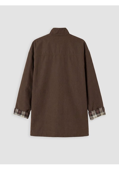 Lcw Modest Kahverengi Oversize Gabardin Kadın Trençkot