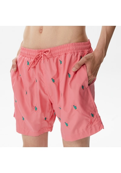 Nautica Nautıca Erkek Pembe Desenli Mayo Şort Desenli T35224t Pembe