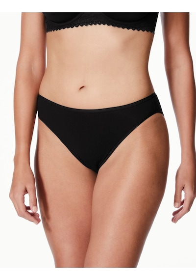 Marks & Spencer 5'li Dikişsiz High Leg Külot Seti Siyah