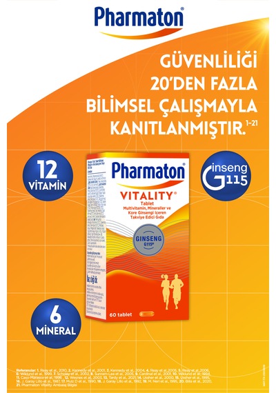 Pharmaton Vitality 60 Tablet & Vitality 30 Tablet Ikili Avantaj Paketi