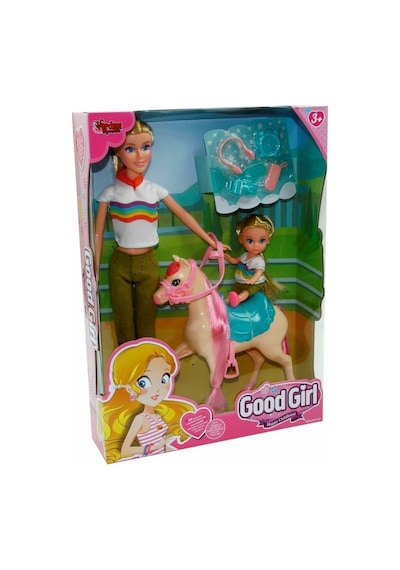 Wg-115162 Kutulu 29cm Atlı Kızı Ve Anne Bebek - Vardem Oyuncak - Elwm-891826 1 Adet