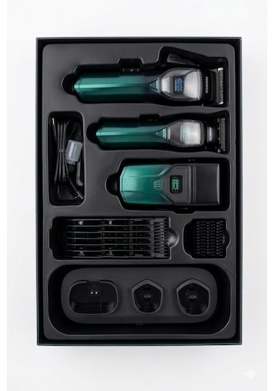 Powertec Tr-5900 Saç-sakal-ense-günlük Tıraş Makinesi 3'lü Premium Set