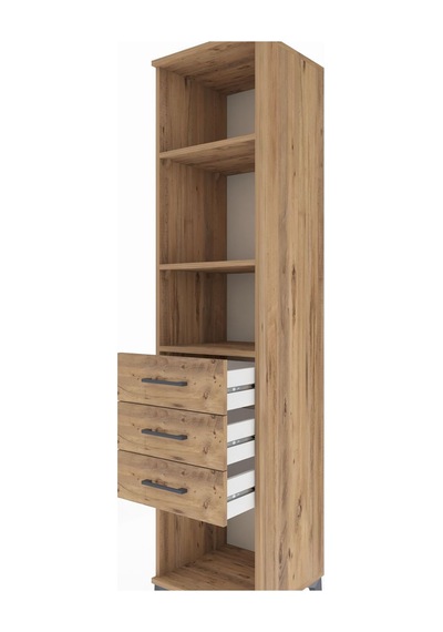 Hyperion Dolap 3 Raflı 3 Çekmeceli 44x44x195 Çam-çam Çam Hyperion Dolap 3 Raflı 3 Çekmeceli 44x44x195 Çam-çam Çam