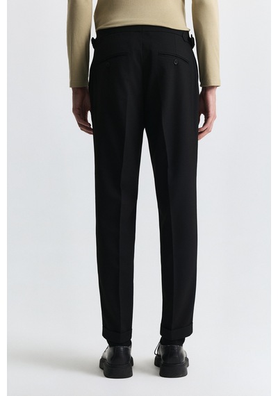 Antioch Yüksek Bel Regular Fit Erkek Pantolon Siyah
