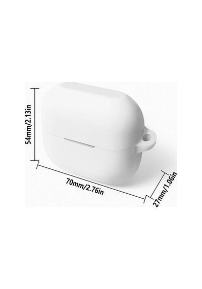 Sneezy Galaxy Buds 3 Pro Ve Galaxy Buds 3 Uyumlu Kopçalı Kapaklı Silikon Koruma Kılıfı Şeffaf