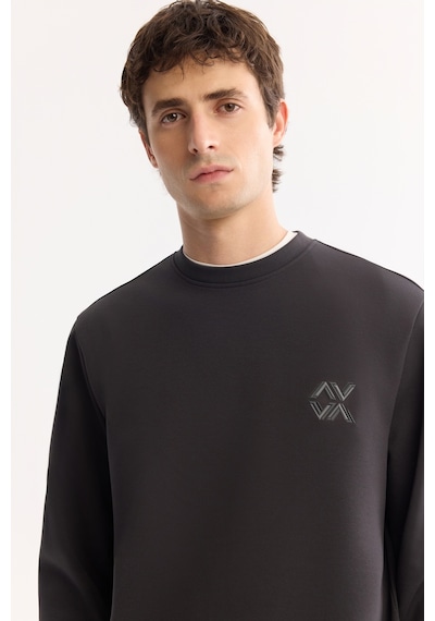Avva Erkek Antrasit Bisiklet Yaka Pamuklu Bi-stretch Basic Regular Fit Sweatshirt A52y1328