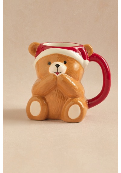 Karaca New Year Yılbaşı New Bear Kupa 450 Ml Çok Renkli