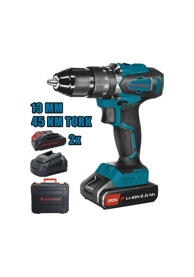 Catpower CAT4111 Li-İon 2.0AH /4.0AH Kömürsüz Akülü Darbeli Vidalama