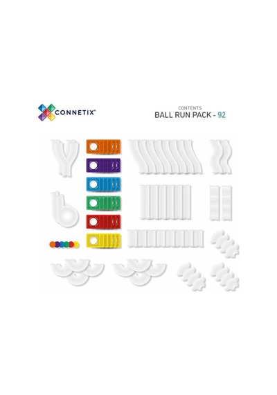 Connetix Rainbow Ball Run Set - 92 Parça Con-eu-92br