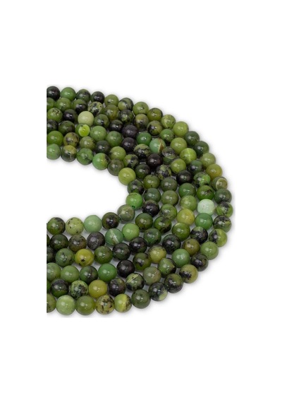 6 Mm Kanada Yeşim Taşı Dizi Altın