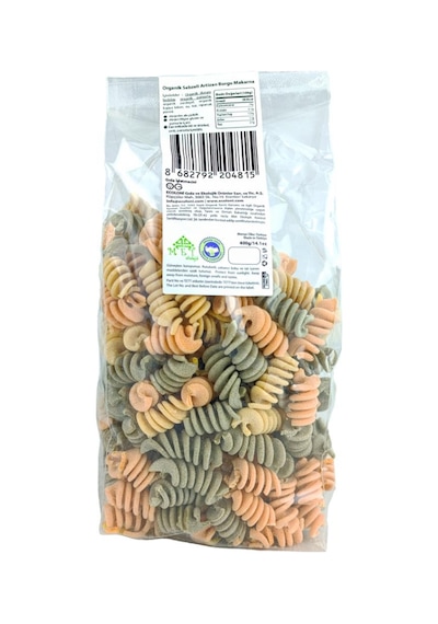 OG natural Organik Sebzeli Artizan Burgu Makarna 400 Gr Diğer