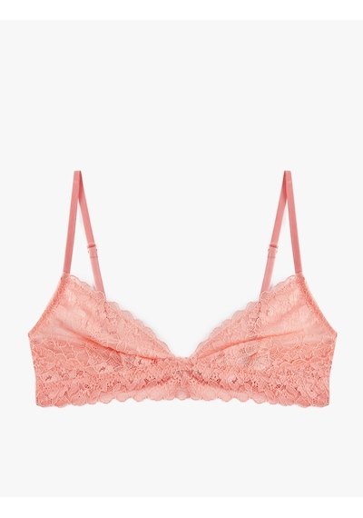 Koton Balensiz Dolgusuz Dantelli Sütyen Pembe 6slk10069mk Gülkurusu